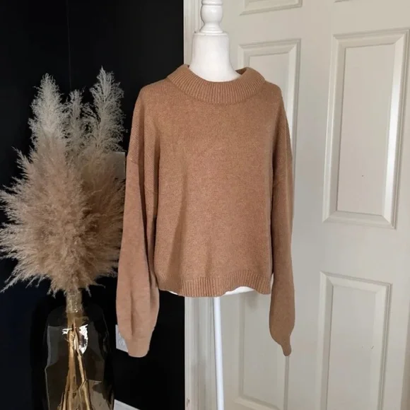 Something Navy Miranda Coil Neck Sweater In Camel Brown 
size XL - Picture 12 of 12